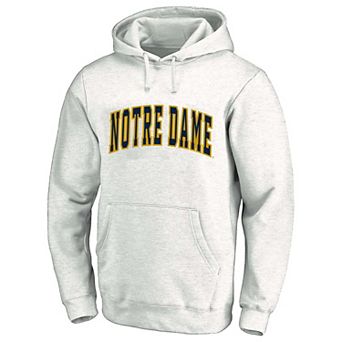 Men's Champion Ash Notre Dame Fighting Irish Arch Over Tackle Twill Hoodie