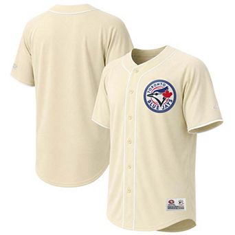 Men's Stitches Cream Toronto Blue Jays Fashion Jersey