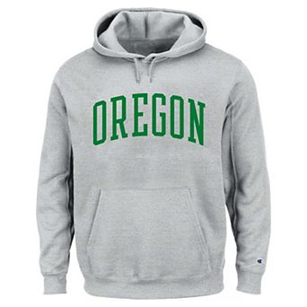 Men's Champion Heather Gray Oregon Ducks Big & Tall Reverse Weave Fleece Hoodie Sweatshirt
