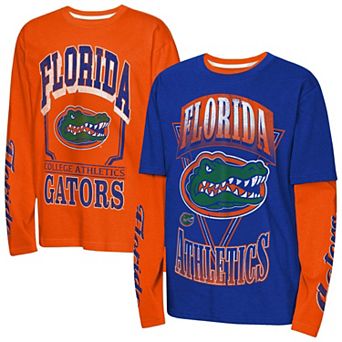 Preschool Outerstuff Royal/Orange Florida Gators The Mix 2.0 3-in-1 Combo T-Shirt