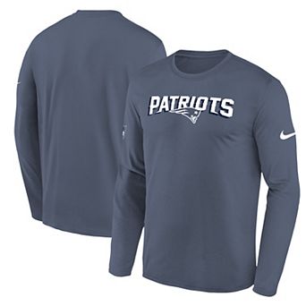 Youth Nike Blue New England Patriots Rivalries Collection Sideline Legend Long Sleeve T-Shirt