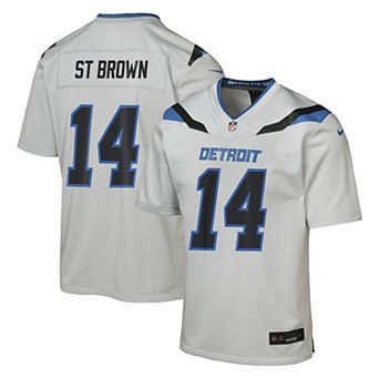 Youth Nike Amon-Ra St. Brown Silver Detroit Lions 2026 Rivalries Collection Game Jersey