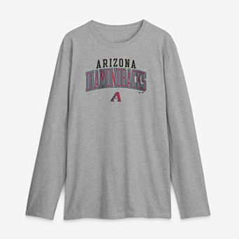 Men's Fanatics Heather Gray Arizona Diamondbacks Iconic Long Sleeve T-Shirt