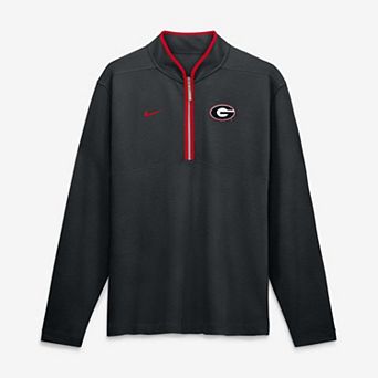 Men's Nike Black Georgia Bulldogs Courtside Victory Dri-FIT Half-Zip Pullover