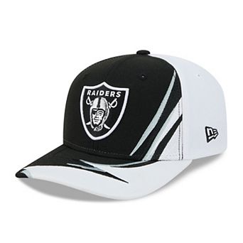 Men's New Era Black/White Las Vegas Raiders Fan 9SEVENTY Adjustable Hat