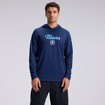 Men's Nike Navy Tennessee Titans 2026 Rivalries Collection Sideline Lightweight Hooded Long Sleeve Top