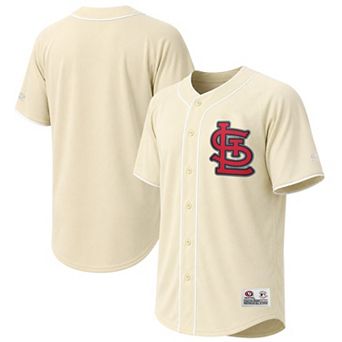Men's Stitches Cream St. Louis Cardinals Fashion Jersey
