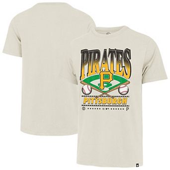 Men's '47 Tan Pittsburgh Pirates Big & Tall Straight Shot T-Shirt