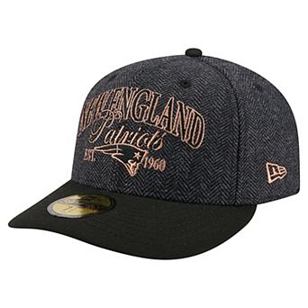 Men's New Era Black New England Patriots Faux Wool 59FIFTY Fitted Hat