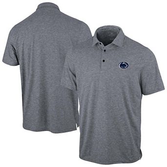 Men's Antigua Heather Navy Penn State Nittany Lions Static Polo