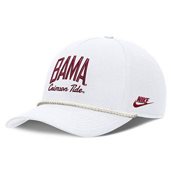 Unisex Nike White Alabama Crimson Tide Letter Rope Rise Adjustable Hat