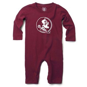 Infant Wes & Willy Garnet Florida State Seminoles Long Sleeve Romper
