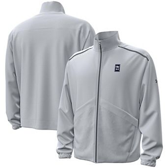 Men's Under Armour Gray Georgia Tech Yellow Jackets 2026 Sideline Unstoppable Woven Full-Zip Jacket