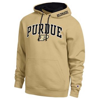 Men's Champion Gold Purdue Boilermakers Arch Tackle Twill Hoodie