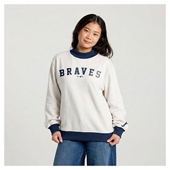 Women's Fanatics Cream Atlanta Braves Sweatshirt