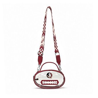 Women's Montana West No Color Florida State Seminoles Clear Crossbody Bag