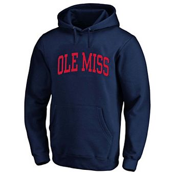Men's Champion Navy Ole Miss Rebels Arch Over Tackle Twill Hoodie