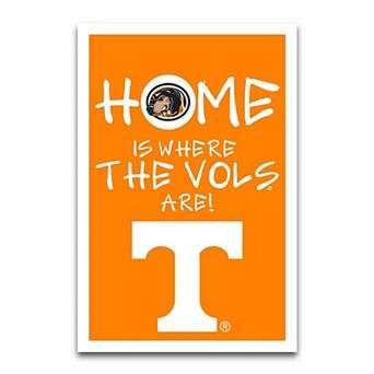 Tennessee Volunteers Home Is Where 12" x 18" Garden Flag