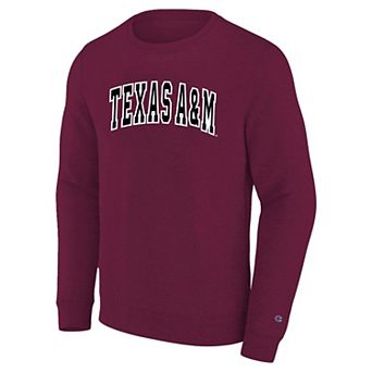 Men's Big and Tall Champion Maroon Texas A&M Aggies Arch Applique Sweatshirt