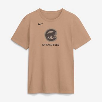 Men's Nike Tan Chicago Cubs Fashion Cotton T-Shirt