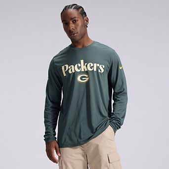 Men's Nike Green Green Bay Packers 2026 Rivalries Collection Sideline Legend Long Sleeve T-Shirt