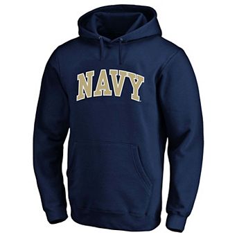 Men's Champion Navy Navy Midshipmen Arch Over Tackle Twill Hoodie