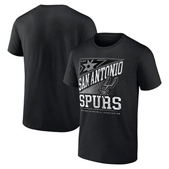 Men's Fanatics Black San Antonio Spurs Wordmark T-Shirt
