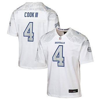 Youth Nike James Cook III White Buffalo Bills Rivalries Collection Game Jersey