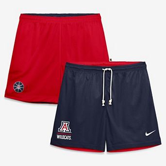 Men's Nike Navy/Red Arizona Wildcats Courtside Reversible Dri-FIT Shorts