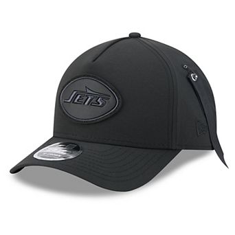 Men's New Era x Alpha Industries Black New York Jets A-Frame 9FORTY Adjustable Hat
