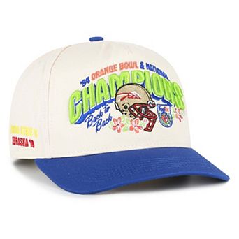 Men's '47 Natural Florida State Seminoles Orange Bowl Champions Scored Hitch Adjustable Hat