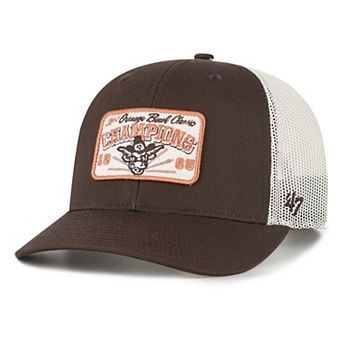 Men's '47 Brown Texas Longhorns Orange Bowl Champions Scored Trucker Adjustable Hat