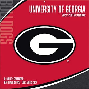 Georgia Bulldogs 2027 12” x 12” Team Wall Calendar