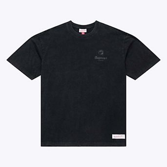 Men's Mitchell & Ness Black Miami Dolphins Core Essentials Micro Logo T-Shirt