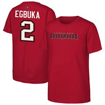 Youth Outerstuff Emeka Egbuka Red Tampa Bay Buccaneers Name & Number T-Shirt