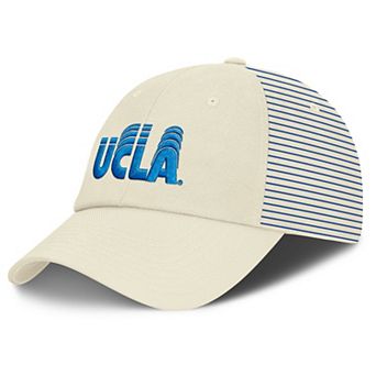 Men's Nike White UCLA Bruins Vault Logo Striped Club Adjustable Hat