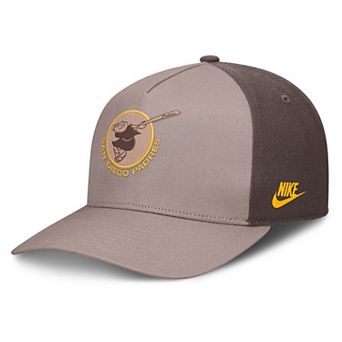 Men's Nike Light Brown/Brown San Diego Padres Cooperstown Rise A-Frame Adjustable Hat