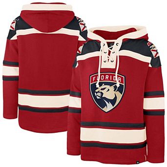 Men's '47 Red Florida Panthers Superior Lacer Hoodie