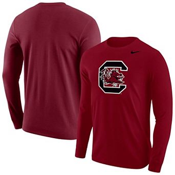 Men's Nike Garnet South Carolina Gamecocks Logo Long Sleeve T-Shirt