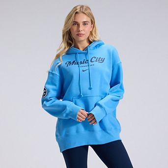Women's Nike Light Blue Tennessee Titans 2026 Rivalries Collection Oversized Pullover Hoodie