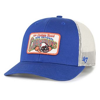 Men's '47 Royal Nebraska Huskers Orange Bowl Champions Scored Trucker Adjustable Hat