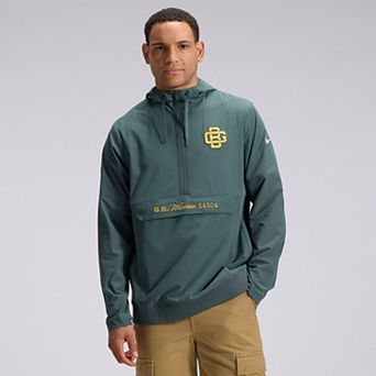 Men's Nike Green Green Bay Packers 2026 Rivalries Collection Sideline Anorak Half-Zip Jacket