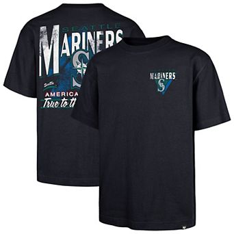 Men's '47 Navy Seattle Mariners Under Bar Foundation T-Shirt