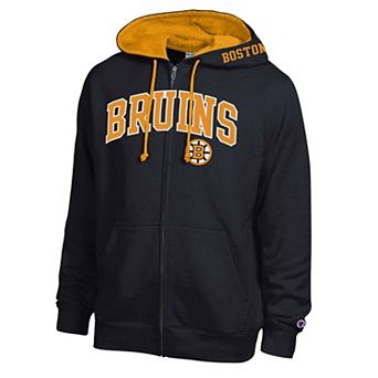 Men's Champion Black Boston Bruins Full-Zip Hoodie