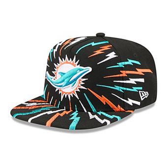 Youth New Era Black Miami Dolphins Bolt A-Frame 9FIFTY Snapback Hat