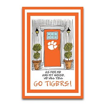 Clemson Tigers As For Me 12" x 18" Garden Flag