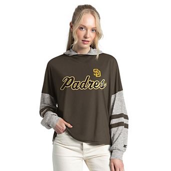 Women's Starter Brown San Diego Padres Fuel Up Lightweight Hoodie