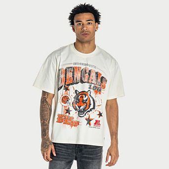Unisex The Wild Collective Cream Cincinnati Bengals Oversized Graphic Streetwear T-Shirt