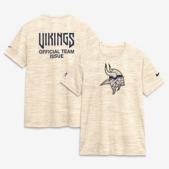 Women's Nike Natural Minnesota Vikings 2026 Rivalries Collection Sideline Velocity Dri-FIT T-Shirt