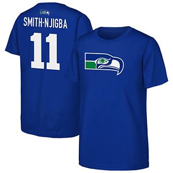 Youth Outerstuff Royal Seattle Seahawks Name & Number Logo Classic T-Shirt